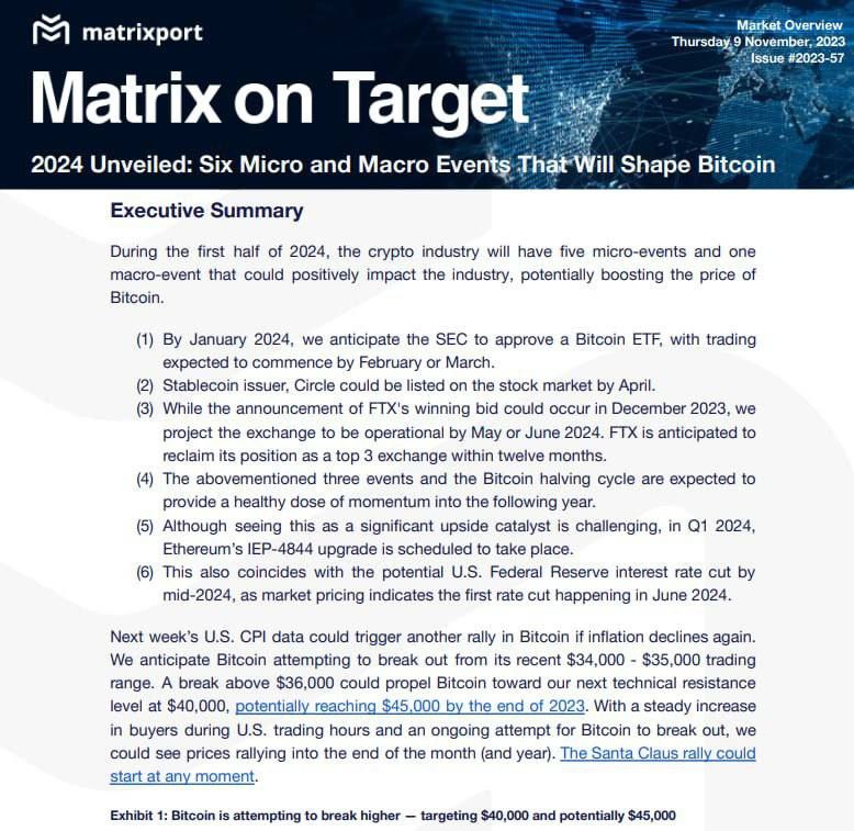 Matrixport выделил следующие будущие драйверы роста криптовалютного рынка